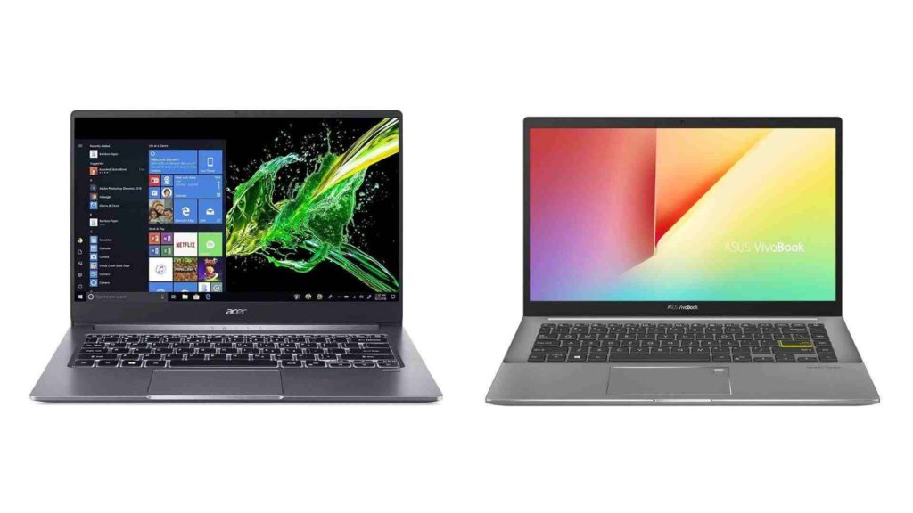 Acer Swift 3 vs Asus Vivobook S14 2020 Design