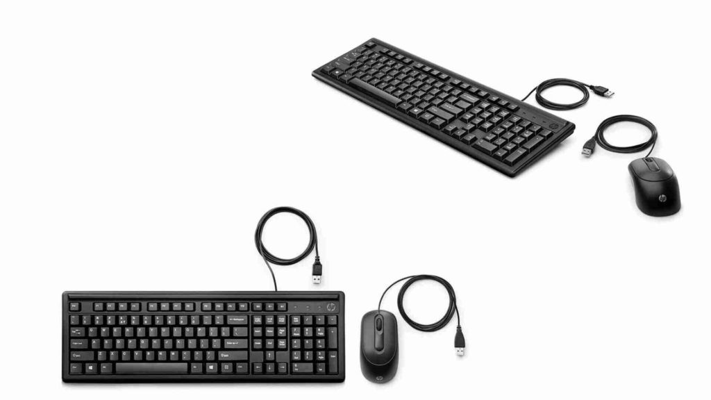 HP Wired Keyboard & Mouse 160