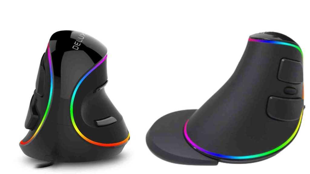 Delux M618Plus RGB, Best Vertical Mouse in India for Gaming