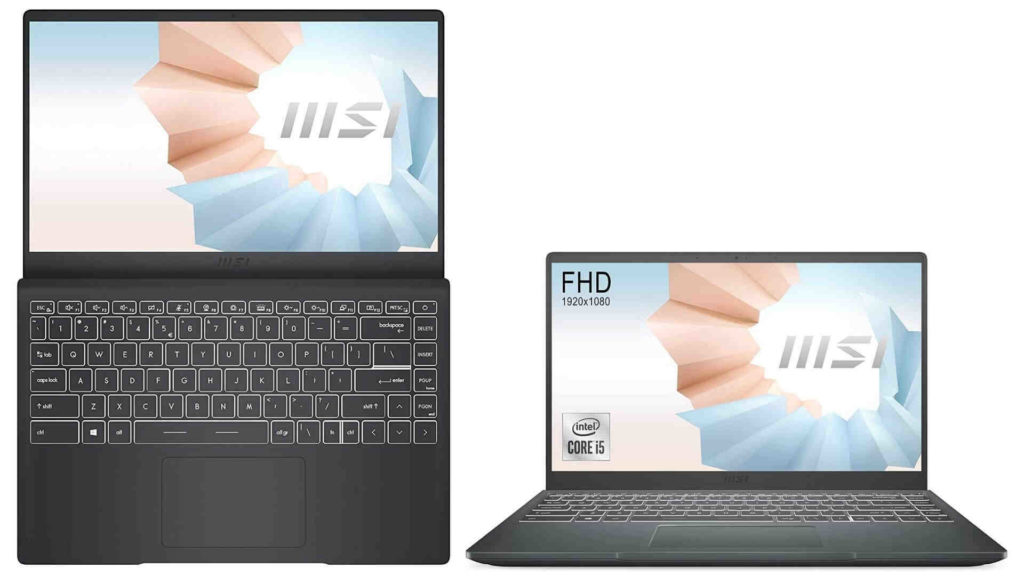 MSI Modern 14, Best Display Laptop under 50000 with Stunning Screen