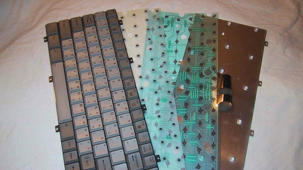 Membrane keyboard Inside