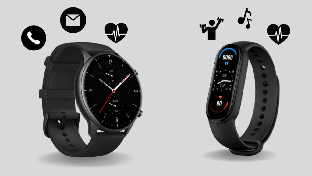 Smartwatch vs Smart Band Features