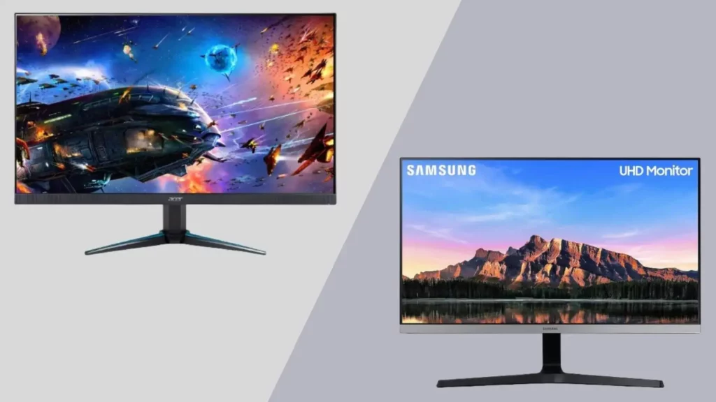 Acer vs Samsung Monitor Resolution